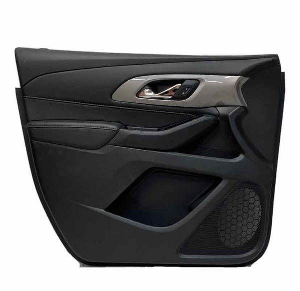 CHEVROLET TRAVERSE 2020 PANEL DE MOLDURA DE PUERTA INTERIOR DELANTERA IZQUIERDA DE CUERO NEGRO 84593210
