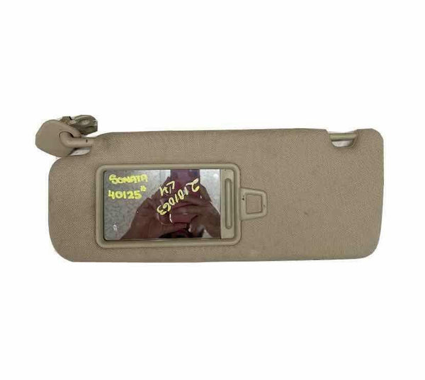 2015 2019 HYUNDAI SONATA VIN 2 SUN VISOR DRIVER SIDE BROWN COLOR OEM 85201C2000