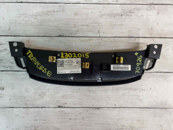 Chevy Traverse controle climático 2018 a 2021 painel de controle HVAC OEM 84344402