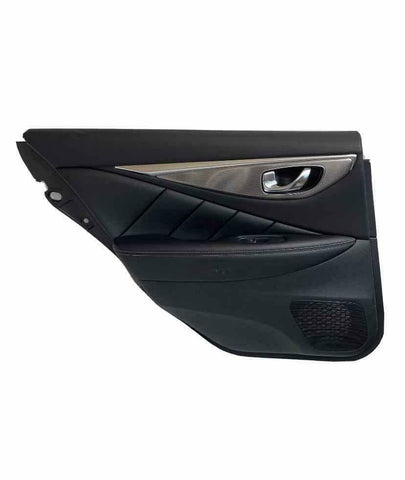 2014-2020 INFINITI Q50 PANEL DE MOLDURA DE PUERTA TRASERA DEL LADO DEL CONDUCTOR NEGRO OEM 829774GA0A