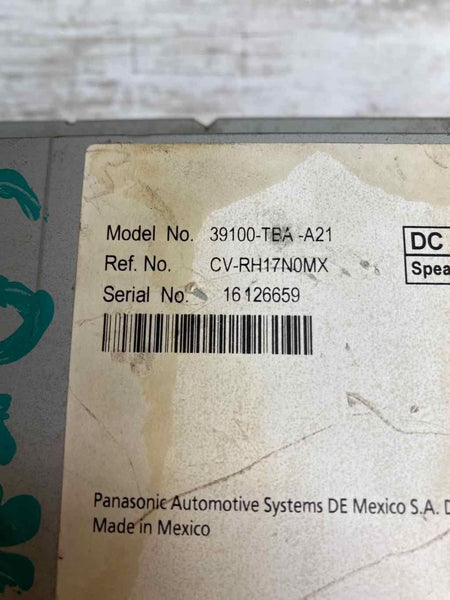 2018 HONDA CIVIC SEDAN LX RECEPTOR DE RÁDIO ASSY OEM 39100TBAA21