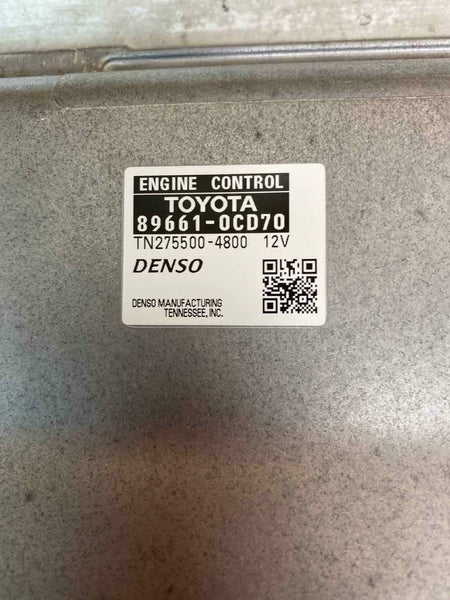 2013 TOYOTA TUNDRA 4.0L MOTOR COMPUTADOR ECM ECU OEM ASSY 896610CD70