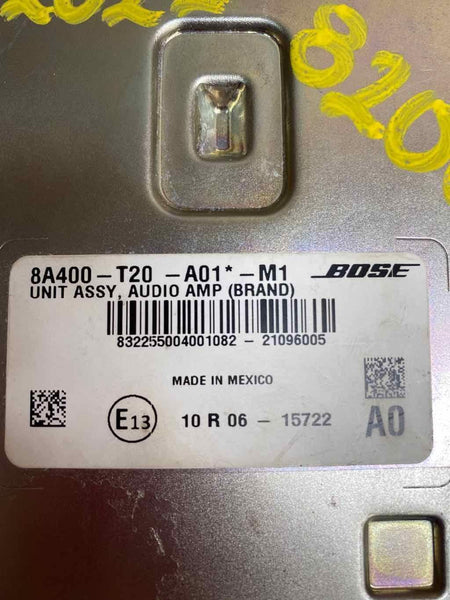 Honda Civic rádio am fm 2022 rádio bose amplificador conjunto OEM 8A400T20A01