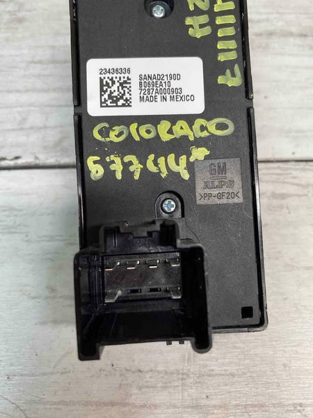 2015 2020 CHEVROLET COLORADO EXT CAB FRONT PASSENGER SIDE WINDOW SWITCH 23436336