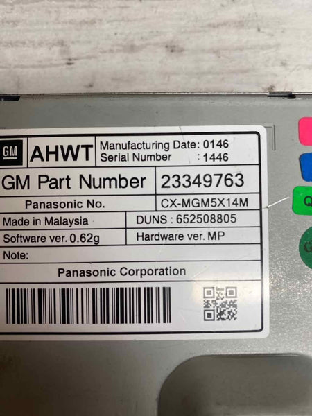 Buick Verano rádio am fm 12 13 14 15 16 rádio display tela assy OEM 23349763