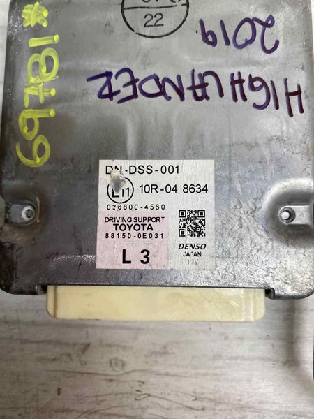 17 21 TOYOTA HIGHLANDER 2.7L DRIVER ASSIST CONTROL MODULE OEM 881500E031