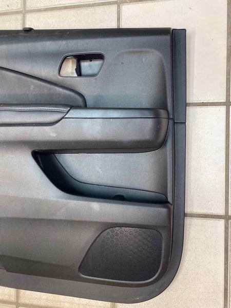 Moldura de panel de puerta para Honda Pilot 16 21, parasol trasero izquierdo de cuero negro 83751TG7A11ZB