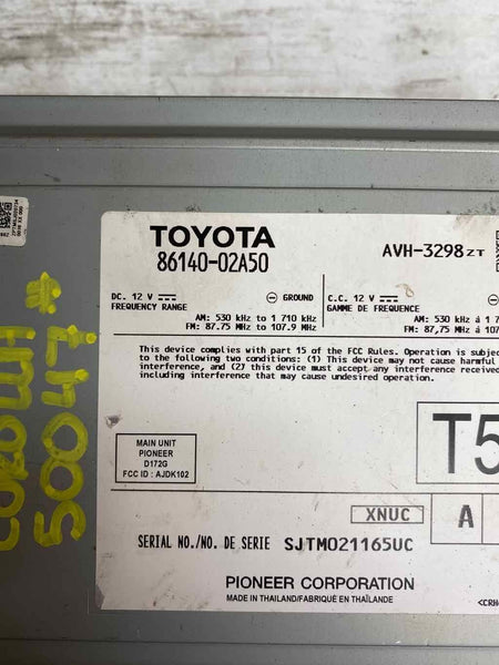 2020 TOYOTA COROLLA SEDAN RÁDIO DISPLAY E RECEPTOR ASSY OEM 8614002A50