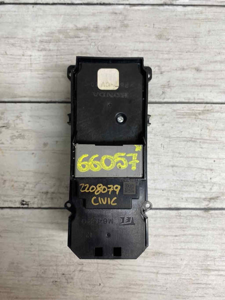 16 21 HONDA CIVIC SEDAN FRONT DRIVER MASTER WINDOW SWITCH OEM 35750TBAA31