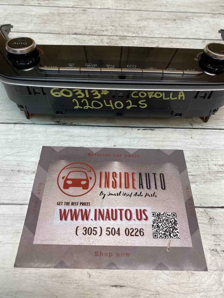 2021 TOYOTA COROLLA SEDAN HVAC AC PAINEL DE CONTROLE DE TEMPERATURA OEM 5590012F30
