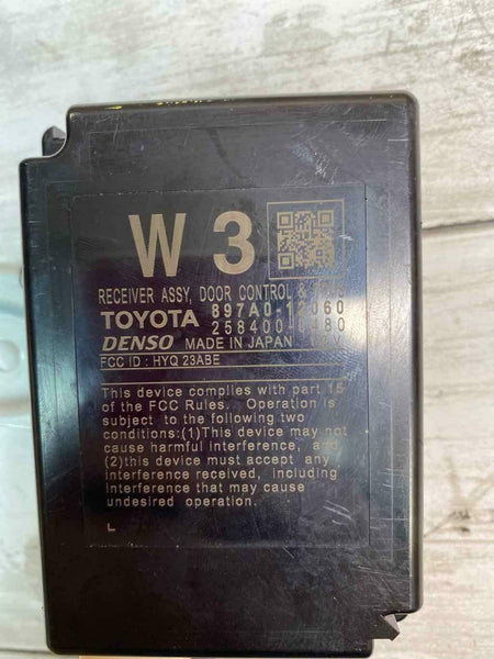 2020 TOYOTA COROLLA TMPS & DOOR CONTROL MODULE RECEIVER OEM 897A012060