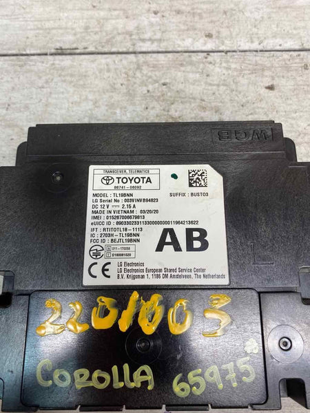 2021 TOYOTA COROLLA TELEMATCIS CONTROL MODULE ASSY OEM 8674106092