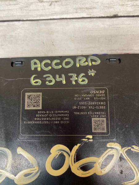 18 20 HONDA ACCORD COMUNICAÇÃO TELEMATCIS MÓDULO DE CONTROLE OEM 39870TVAA01