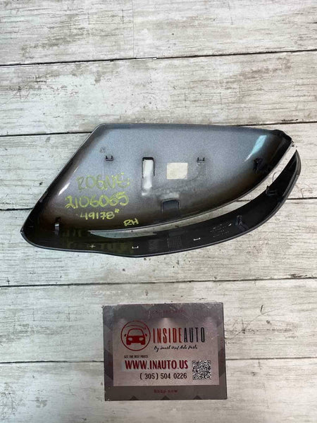 2017 2020 NISSAN ROGUE NO SPORT DOOR MIRROR COVER PASSENGER SIDE GRAY OEM