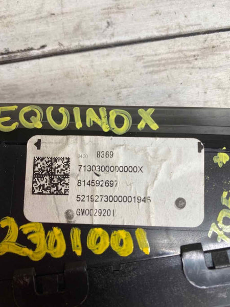 Monitor de control de pantalla para alerta de colisión de tablero Chevy Equinox 2020 OEM 84208369