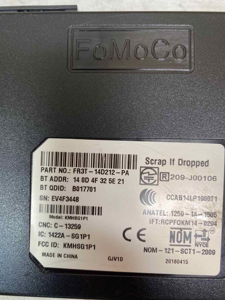 Módulo de control de comunicación OEM FR3T14D212PA para Ford Mustang 2016