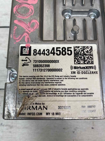 Conjunto de receptor de radio ATS para Cadillac 2018 OEM 84434585