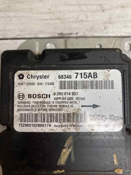 13 22 DODGE RAM 1500 PICKUP AIR BAG OCCUPANT RESTRAINT CONTROL MODULE 68346715AB
