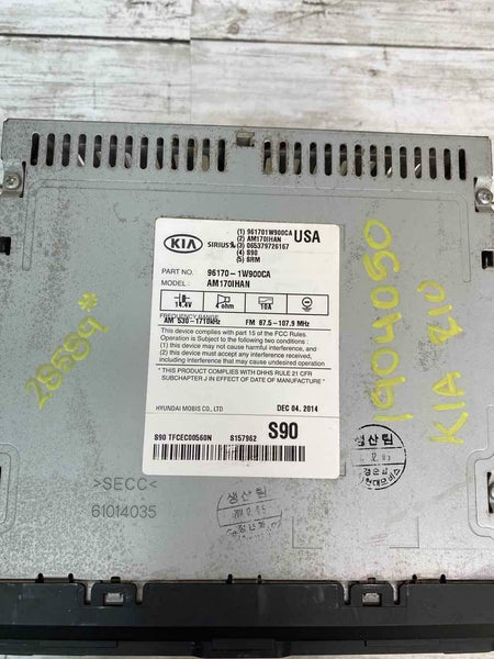PANTALLA Y RECEPTOR DE RADIO PARA KIA RIO 2012-2015 OEM 961701W900