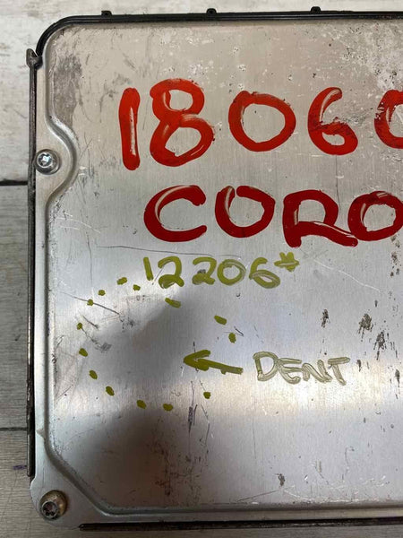18 TOYOTA COROLA 1.8L ENGINE COMPUTER MODULE 896610ZQ90 BROKEN PLUG SEE PICS