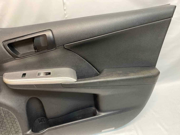 2012 2014 TOYOTA CAMRY FRONT RIGHT SIDE DOOR TRIM PANEL BLACK ASSY OEM 6761006B5025