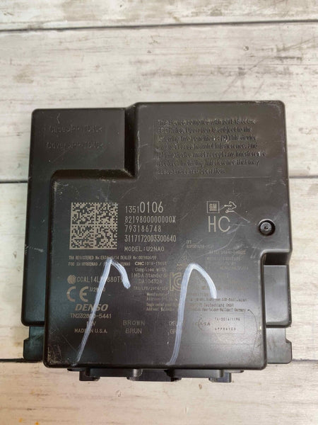 UNIDADE DE MÓDULO DE CONTROLE DE ENTRADA SEM CHAVE COM BLOQUEIO DE ROUBO CHEVY EQUINOX 2018 OEM 13510106