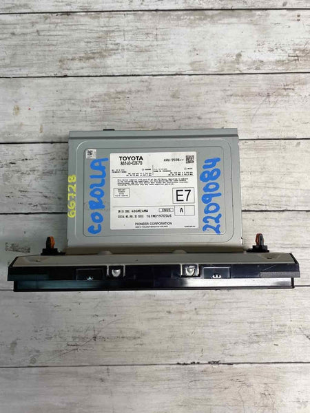 Toyota Corolla rádio AM FM 2021 tela de exibição e receptor sedan OEM 8614002E70