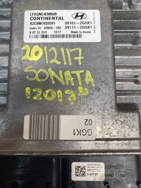2015 2017 HYUNDAI SONATA 2.4L VIN F ENGINE COMPUTER ECM ECU OEM 391112GGK1