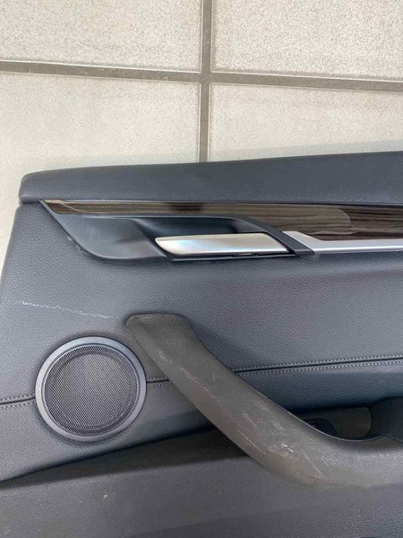BMW X1 door panel trim 16 21 inner rear right side black assy OEM 51427438122