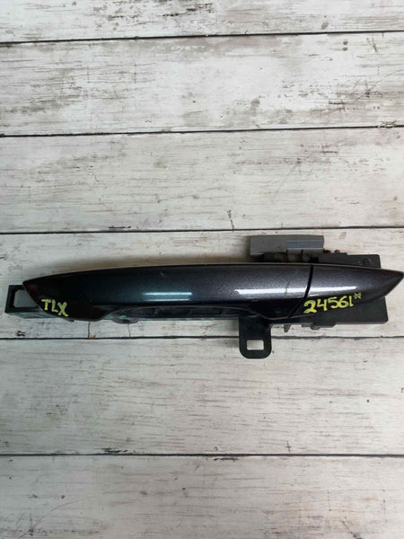 15 20 ACURA TLX REAR LEFT OUTSIDE DOOR HANDLE LH BLACK OEM 72681TZ3A71ZF