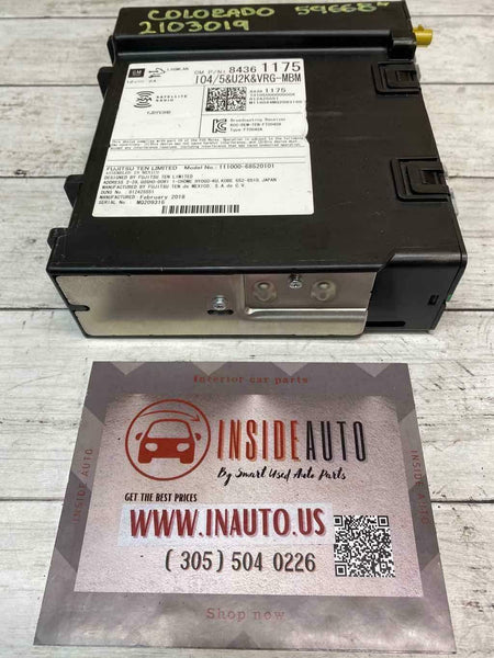 Radio Chevy Colorado 2017-2019 con pantalla táctil de 8.0" OEM 84361175