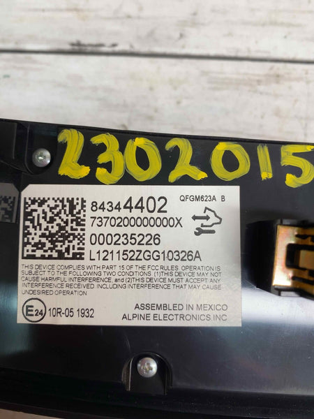 Chevy Traverse controle climático 2018 a 2021 painel de controle HVAC OEM 84344402