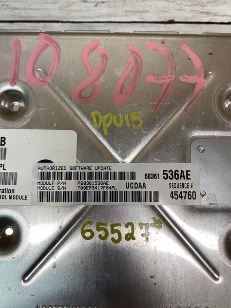 18 DODGE RAM 1500 PICKUP 5.7L 8SP ENGINE COMPUTER MODULE ECU ECM OEM 68243303AB