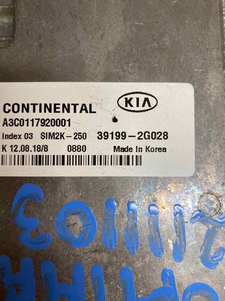 19 20 KIA OPTIMA 2.4L US BUILT ENGINE COMPUTER MODULE ECM ECU OEM 391992G028
