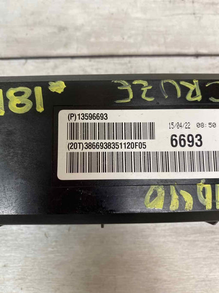14 16 CHEVY CRUZE HVAC AC MÓDULO DE CONTROLE DE TEMPERATURA ASSY OEM 13596693