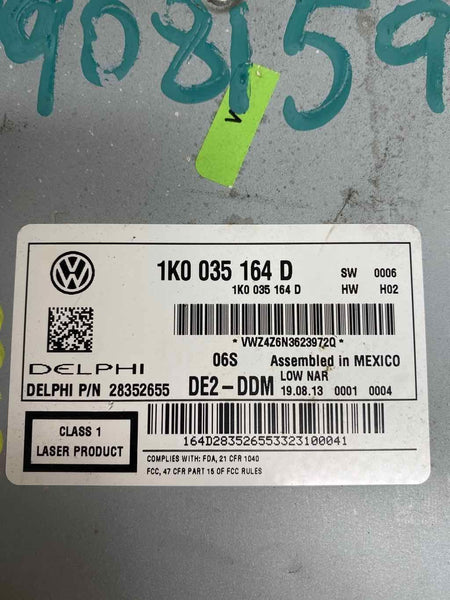 2011 2014 VOLKSWAGEN JETTA NO GLI RECEPTOR DE RÁDIO CONJUNTO OEM 1K0035164D