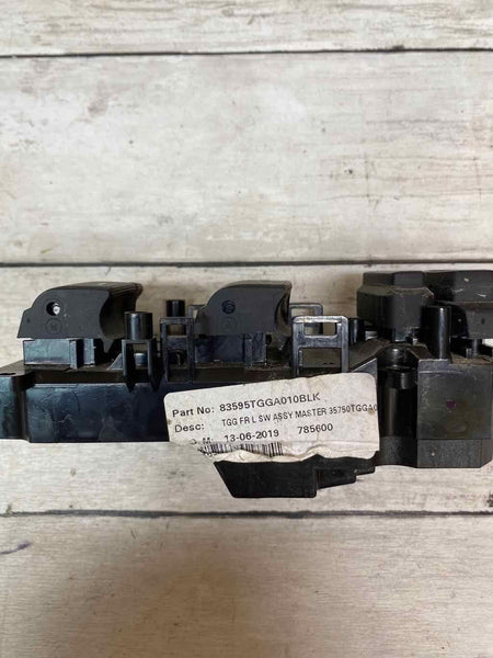 17 21 HONDA CIVIC HATCHBACK FRONT DRIVER DOOR MASTER SWITCH ASSY OEM 83595TGGA01