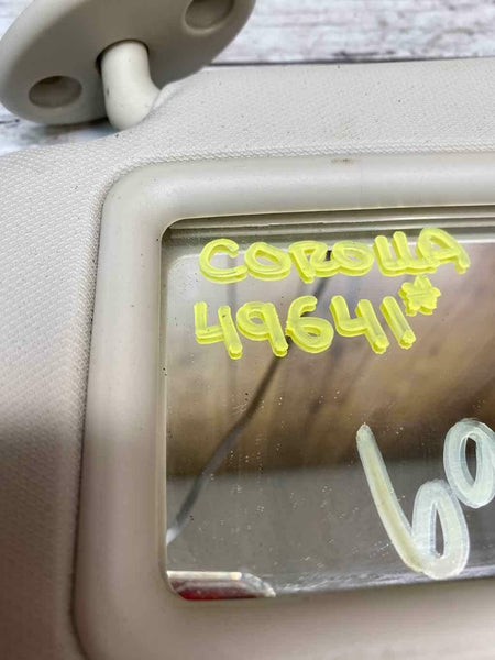 2019 2020 TOYOTA COROLLA DRIVER LEFT SIDE SUN VISOR GRAY OEM 7432012J40C0