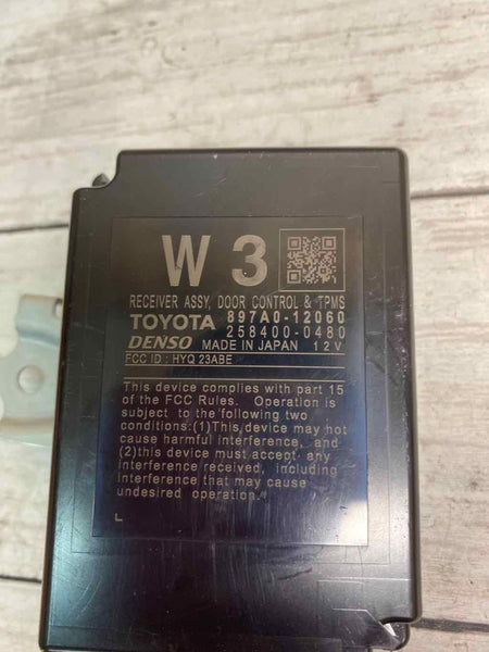 2020 TOYOTA COROLLA TPMS & DOOR CONTROL MODULE OEM 897A012060