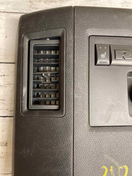 2014 DODGE RAM 1500 PICKUP REAR VENT PANEL WITH HEATED SEAT SWITCHES ASSY OEM