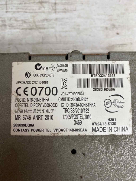 Unidad de control de comunicación del Nissan Maxima 2014 OEM 283839DG0A