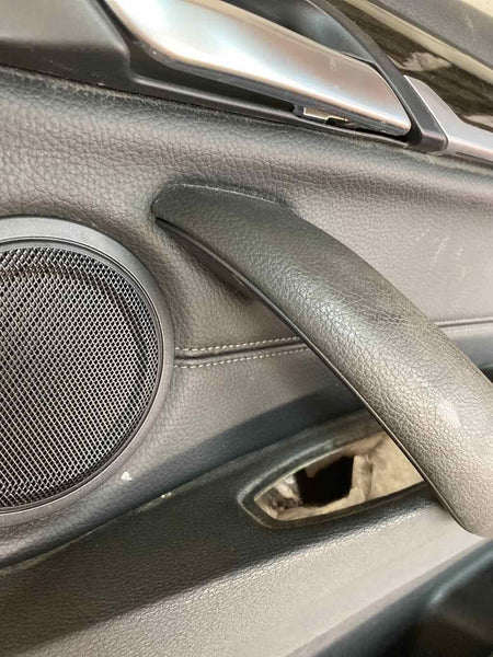 BMW X1 door panel trim 16 21 front right side leather black assy OEM 51417438070