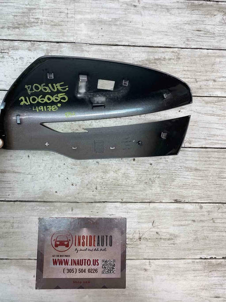 2017 2020 NISSAN ROGUE NO SPORT DOOR MIRROR COVER PASSENGER SIDE GRAY OEM