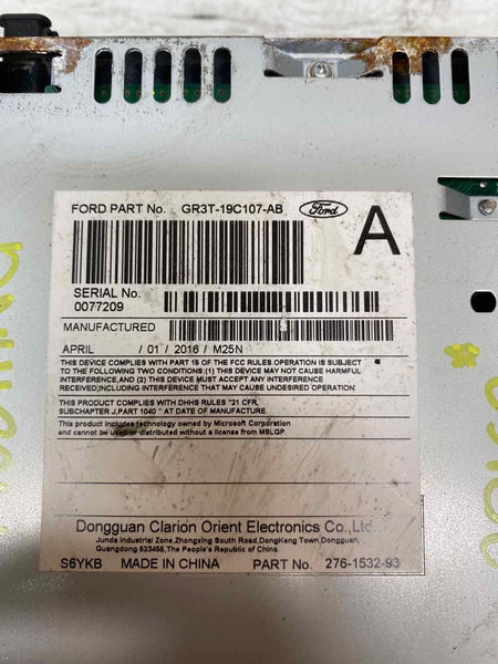 FORD MUSTANG 16 17 RECEPTOR DE RADIO AM-FM-CD CONJUNTO OEM GR3T19C107AB
