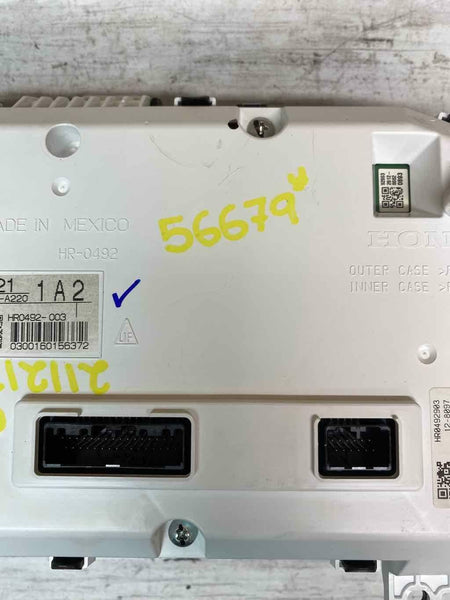 2022 HONDA CIVIC 1.5T VELOCÍMETRO CONJUNTO DE INSTRUMENTOS OEM ASSY 78100A2201A2