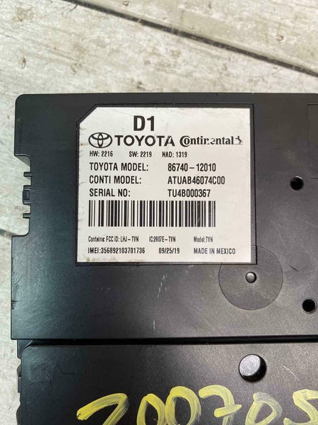MÓDULO DE CONTROLE DO TRANSCEPTOR TELEMATICS TOYOTA COROLLA 2020 OEM 8674012010
