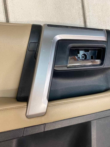 15 16 17 18 19 20 TOYOTA 4RUNNER DOOR PANEL TRIM REAR LEFT BEIGE LEATHER OEM 6764035C40C2