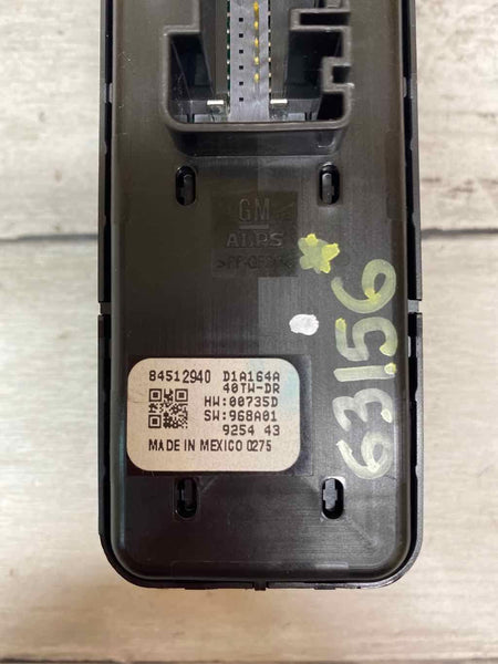 Interruptor maestro para Chevy Traverse 18/21, conjunto delantero del lado del conductor, OEM 84512940