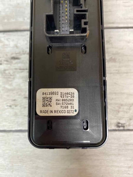18 20 GMC TERRAIN FRONT LEFT DRIVER MASTER DOOR SWITCH ASSY OEM 84139693