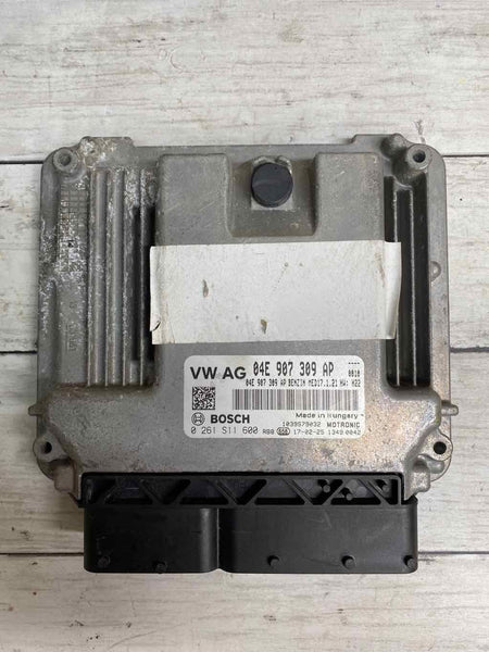 17 VOLKSWAGEN JETTA 1.4L ENG ID CZTA UNIDAD DE COMPUTADORA DEL MOTOR 04E907309AP TIENE UNA ABOLLADURA